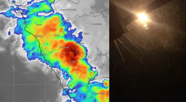 Presencia de nubes cargadas han ocasionado fuertes lluvias en Lima Norte