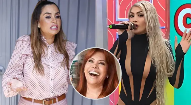 Magaly Medina se ríe de pelea de Micheille y Ethel. Magaly Medina se ríe de pelea de Micheille y Ethel.