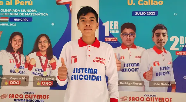 hijo de artesanos de 16 años obtuvo el primer puesto