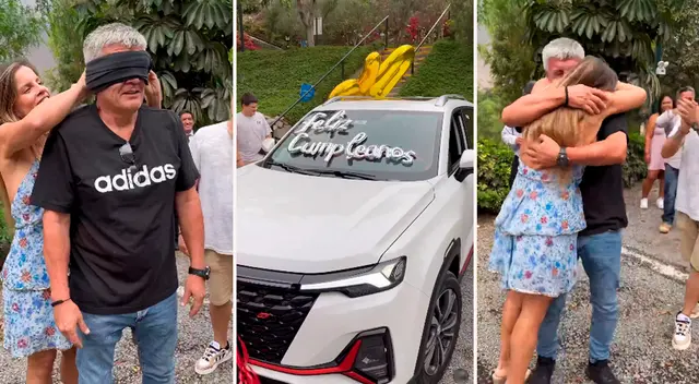 Alejandra Baigorria sorprendió a su papá por su cumpleaños.