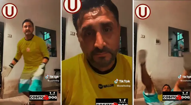 Arquero muestra cómo debió atajar José Carvallo. Arquero muestra cómo debió atajar José Carvallo.