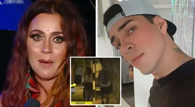 Ducelia Echevarria con Piero. Ducelia Echevarria con Piero.