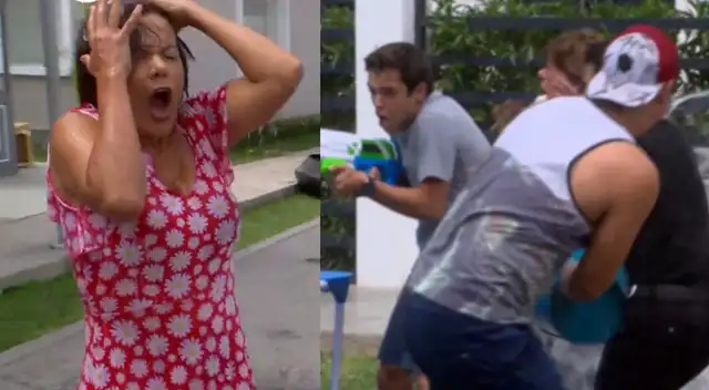 Los González y los Maldini se enfrentaron a una guerrea de carnavales.