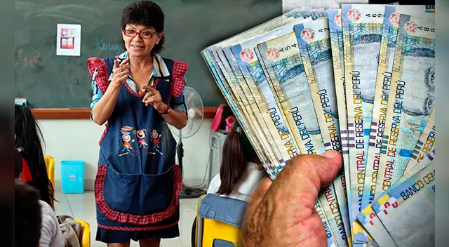 El Bono Docente de S/. 950 llegará a marzo profesores y auxiliares de Lima.