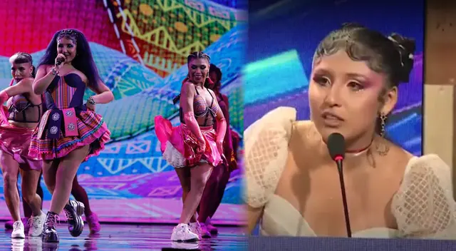 Milena Warthon agradece la votación tras ganar en Viña del Mar. Milena Warthon agradece la votación tras ganar en Viña del Mar.