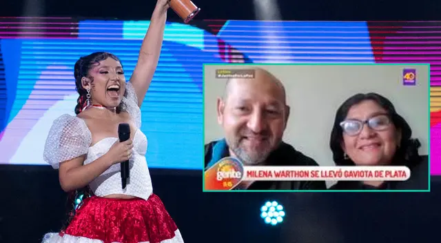 Padres de Milena Warthon declararon en TV y contaron proyectos de su hija tras ganar Gaviota de Plata. Padres de Milena Warthon declararon en TV y contaron proyectos de su hija tras ganar Gaviota de Plata.