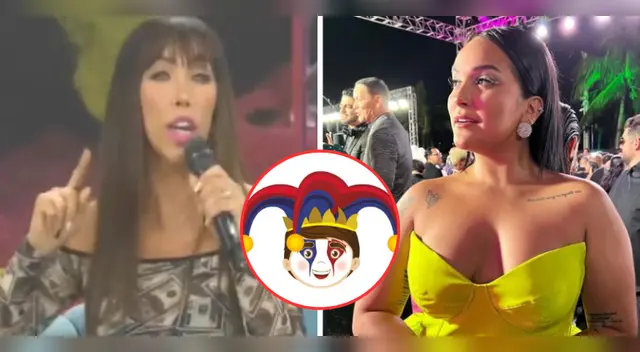 Daniela Darcourt es comparada con un arlequín.