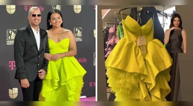 Daniela Darcourt y su vestido en los Premios Lo Nuestro 2023.