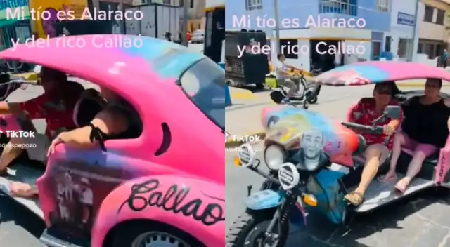 Usó piezas de una moto lineal y de un bocho y se volvió viral en TikTok.