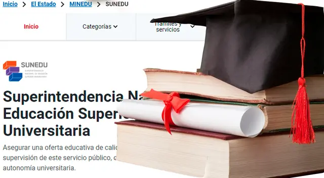 Conoce si tu grado o título está registrado en la Sunedu.