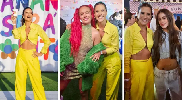 María Pía Copello con Karol G. María Pía Copello con Karol G.