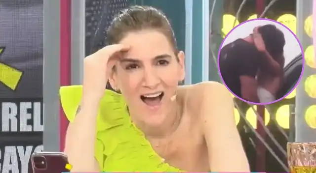 Fiorella Cayo se da apasionados besos con galán en plena vía pública. Fiorella Cayo se da apasionados besos con galán en plena vía pública.