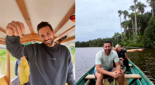 Claudio Pizarro disfruta de las maravillas de la selva peruana. Claudio Pizarro disfruta de las maravillas de la selva peruana.