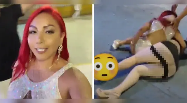 Deysi Araujo sufre caída en su cumpleaños.