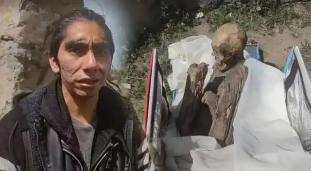 Momia hallada en caja de delivery sería de sexo masculino.