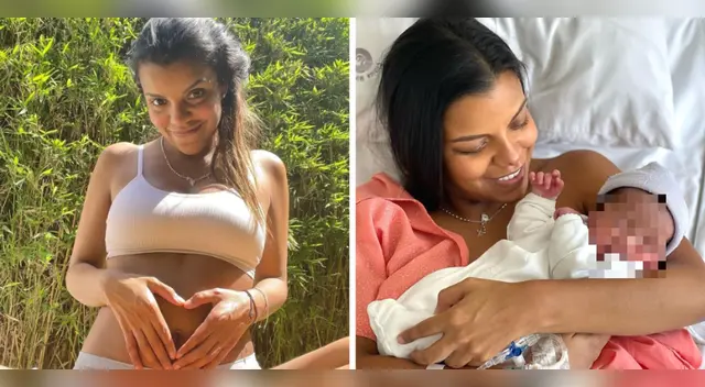 Johana Cubillas dio a luz a su segundo hijo.