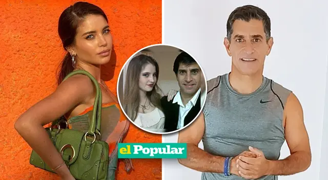 Flavia Laos y su padre mantiene una buena relación familiar.