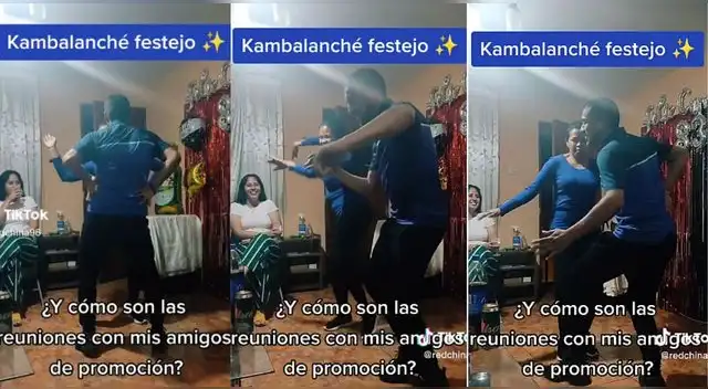 Peruanos sorprenden al sacar los pasitos prohibidos al ritmo de "kambalache festejo" y son virales en TikTok.