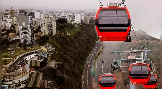 Nuevo teleférico será el transporte de los vecinos de Miraflores .