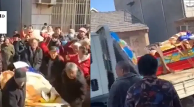 Le realizaron por tres horas una paseo todo su vencindario.