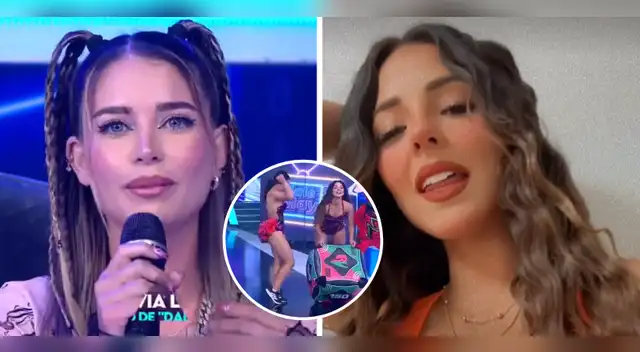 Flavia Laos da punto a Luciana Fuster.