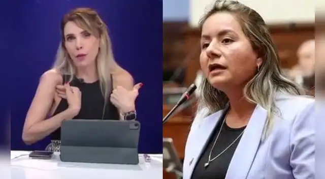 Juliana Oxenford salió con todo en "Al estilo Juliana" y respondió a los ataques de Tania Ramírez. Foto: composición LR/ATV/Congreso