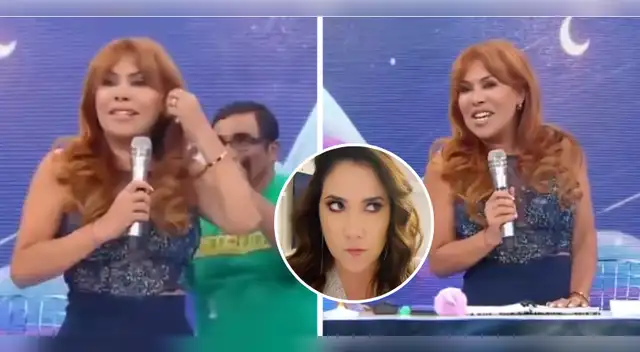 Magaly Medina pasa roche al iniciar programa.