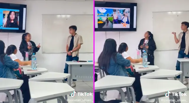 El estudiante no se guardó nada y expuso a su compañera en plena clase y se volvió viral en TikTok El estudiante no se guardó nada y expuso a su compañera en plena clase y se volvió viral en TikTok