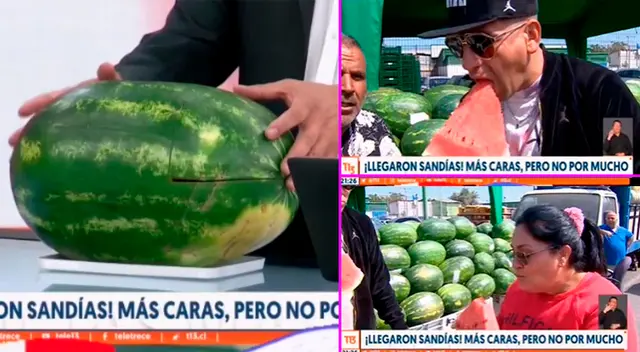La sandía peruana deslumbró a los chilenos con su exquisito sabor. La sandía peruana deslumbró a los chilenos con su exquisito sabor.
