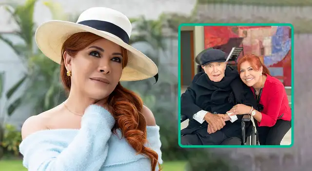 Magaly Medina organiza increíble fiesta para su padre.