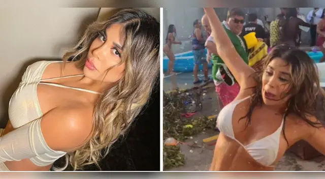 Gabriela Serpa se cayó en grabación de "JB en ATV". Gabriela Serpa se cayó en grabación de "JB en ATV".