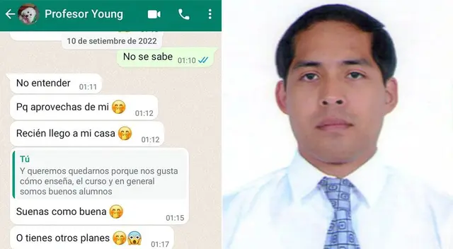 Docente Hugo Young Gonzales es señalado por acoso por mujeres estudiantes.