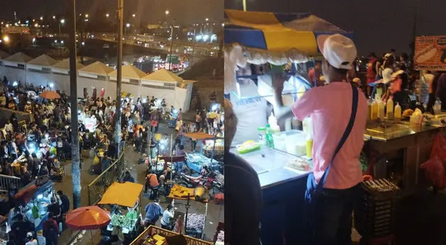 El puente Balta está abarrotado de ambulantes