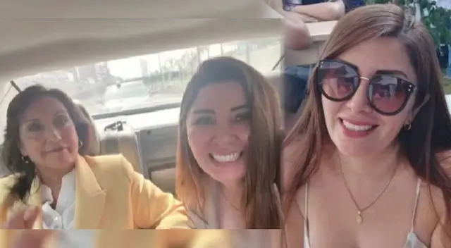 Grika Asayag junto a Dina Boluarte tras asumir la presidencia del Perú