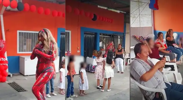 La animadora no tuvo problemas en defenderse al reclamo de la señora.