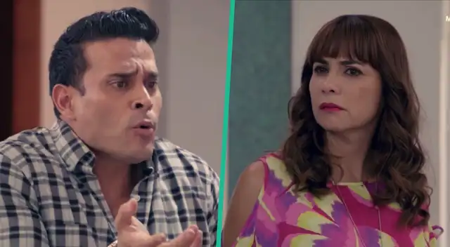 Vicente indignado con Teté porque escuchó su conversación con su madre. Vicente indignado con Teté porque escuchó su conversación con su madre.