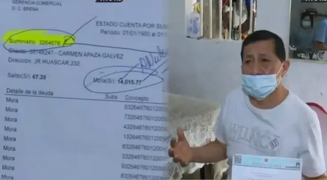 Padre de familia que debe de pagar deuda a Sedapal