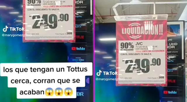 La oferta de Tottus se hizo tendencia en TikTok.