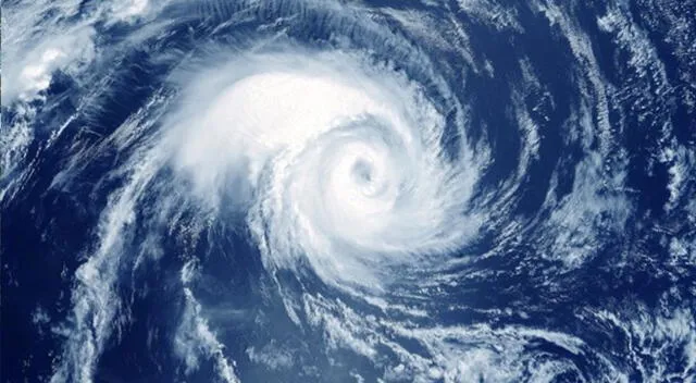 Imagen satelital de un Ciclón. Foto: Difusión  