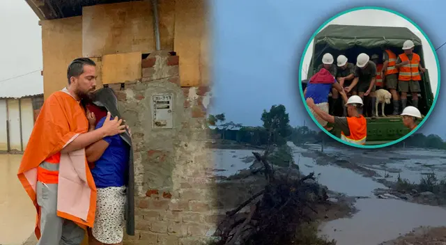 Familias deben abandonar sus viviendas por desborde del río La Leche, en Lambayeque.