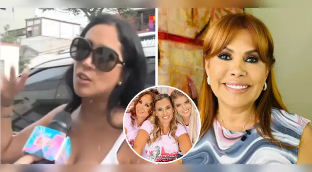 Melissa Paredes chanca a Magaly Medina.