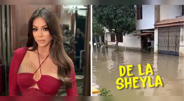 Casa de Sheyla Rojas afectada por las lluvias. Casa de Sheyla Rojas afectada por las lluvias.