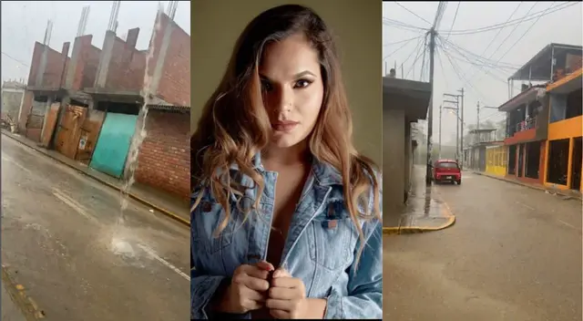 Lesly Águila afectada por inundaciones en Piura. Lesly Águila afectada por inundaciones en Piura.