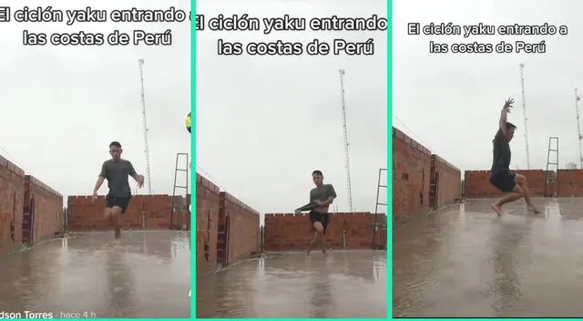 Jóvenes dan la cara al cambio de clima y demuestran su talento bajo la lluvia.