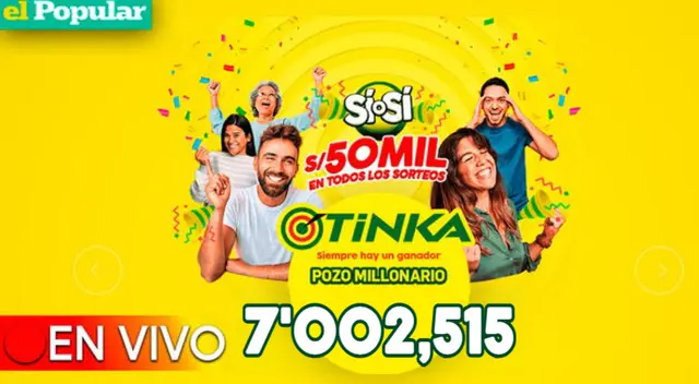 Conoce el nuevo monto del pozo millonario de La Tinka.