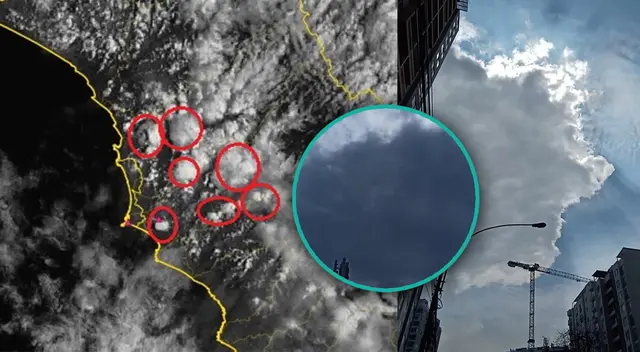 Grandes nubes son captadas en diferentes partes de Lima y Senamhi se pronuncia al respecto.