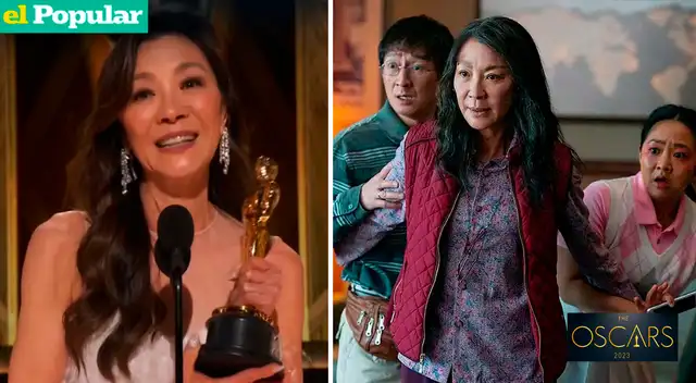 Michelle Yeoh ganó el Oscar 2023 a Mejor Actriz. Michelle Yeoh ganó el Oscar 2023 a Mejor Actriz.