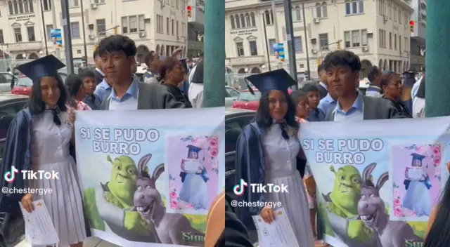 Sus familias y amigos no tuvieron mejor idea que felicitarlo de esa manera.