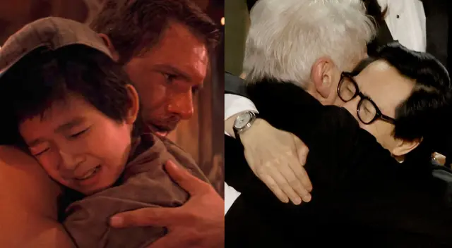 Harrison Ford y Ke Huy Quan se unen en tierno abrazo en los Premios Oscar. Harrison Ford y Ke Huy Quan se unen en tierno abrazo en los Premios Oscar.