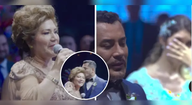 Mamá de Alexander Blas conmovió con emotivo discurso en boda de su hijo.